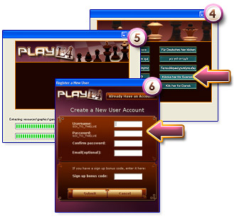 how to set up the account